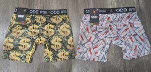 ODD Men's Boxer Briefs Size M NWT Lot of 2 Tapatio Hot Sauce & Money Bling